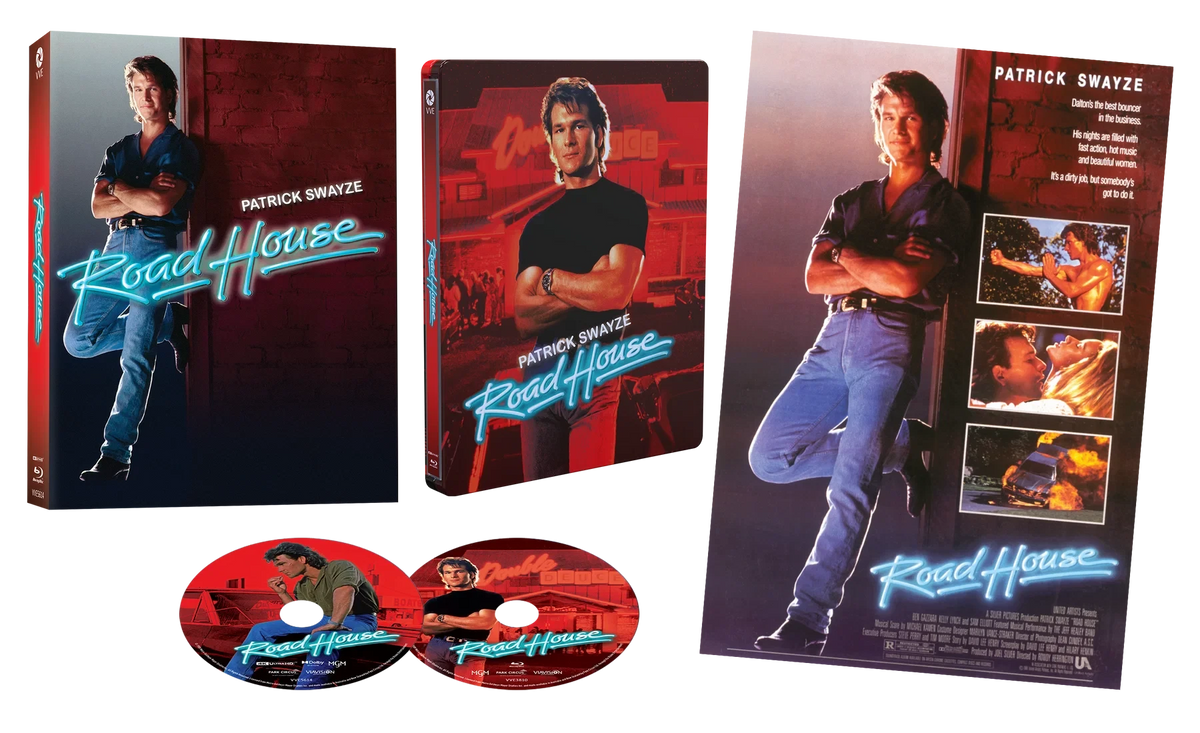 Packshot of Road House (1989) Limited Edition Steelbook in Hardcase [4K Ultra HD + Blu-ray] (Australian Import)