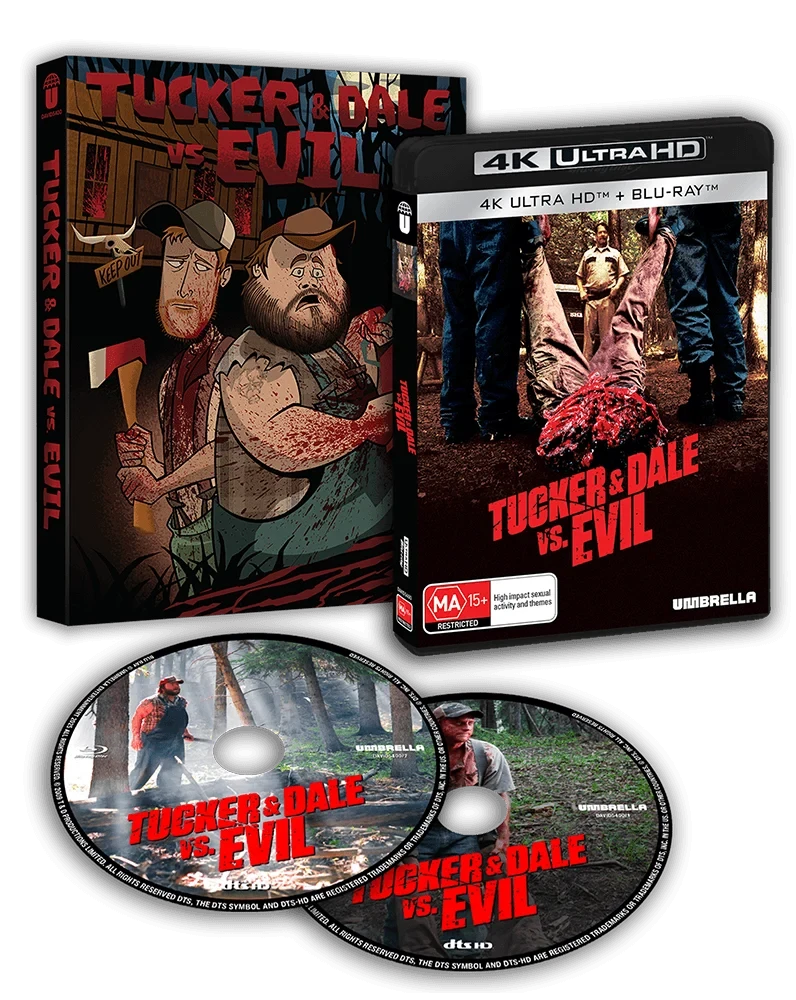 Packshot of Tucker & Dale Vs Evil (2010) [4K Ultra HD + Blu-ray]
