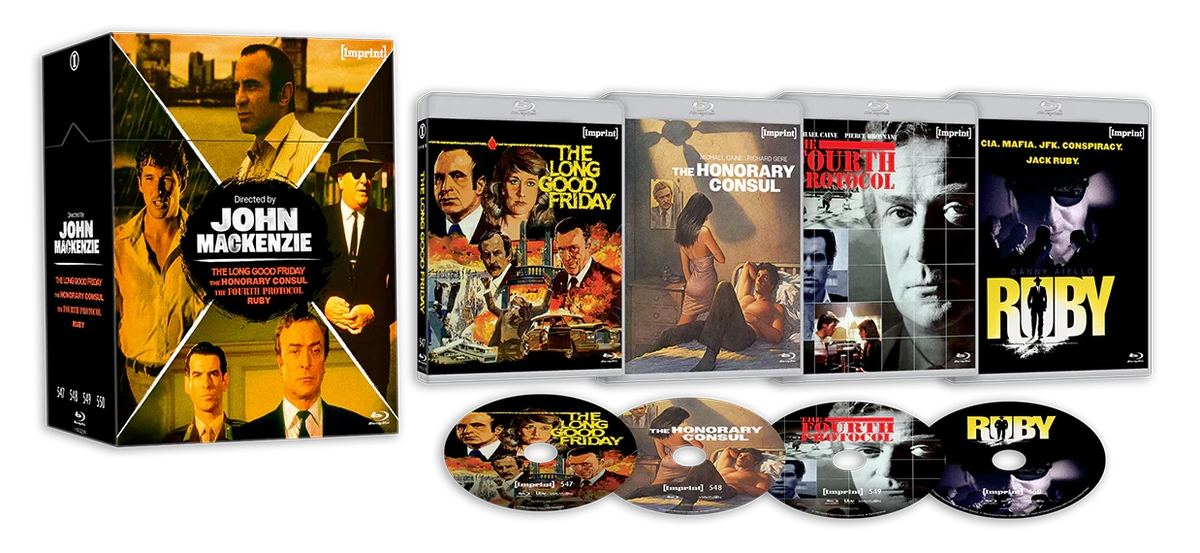 Box contents of Directed By… John Mackenzie (1980 Limited Edition 4-Disc Hardbox [Blu-ray]