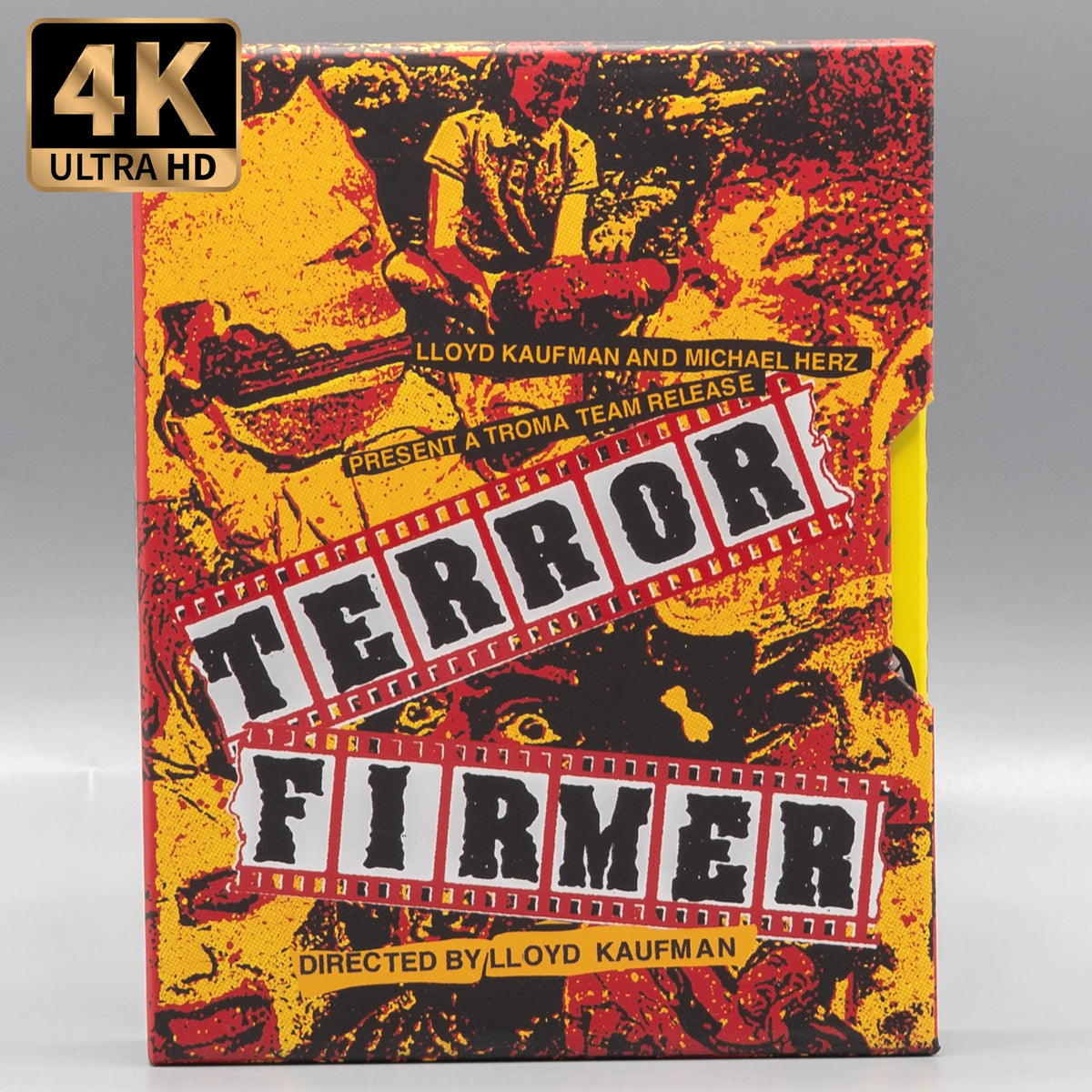 Front slipcase of Terror Firmer [4K Ultra HD + Blu-ray]