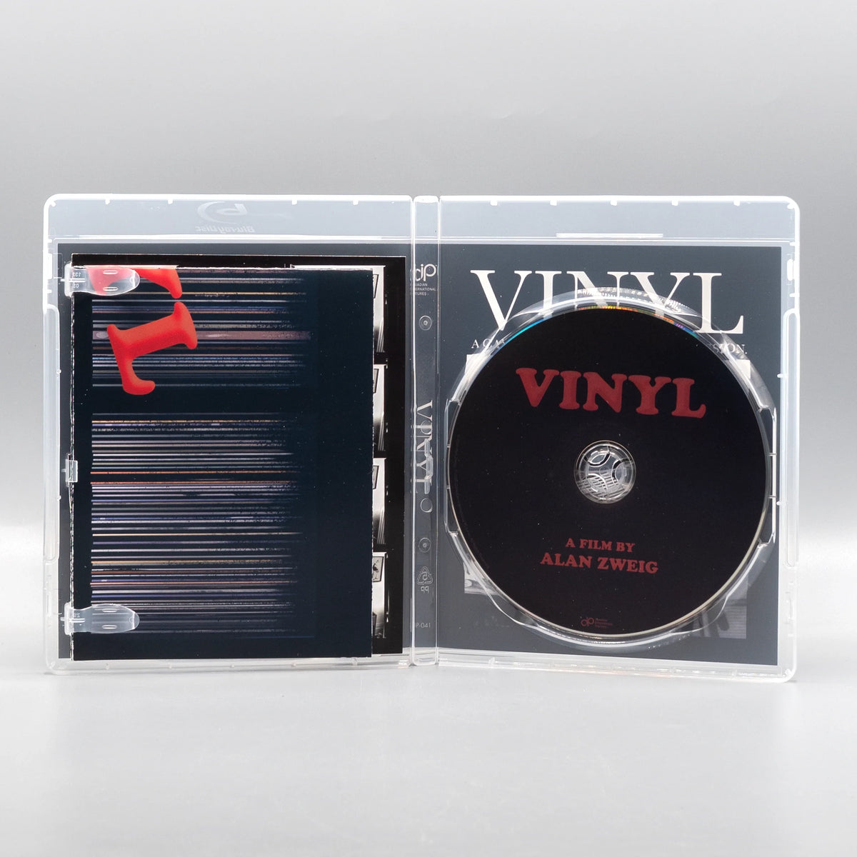 Open case showing disc art of Vinyl [Blu-ray]