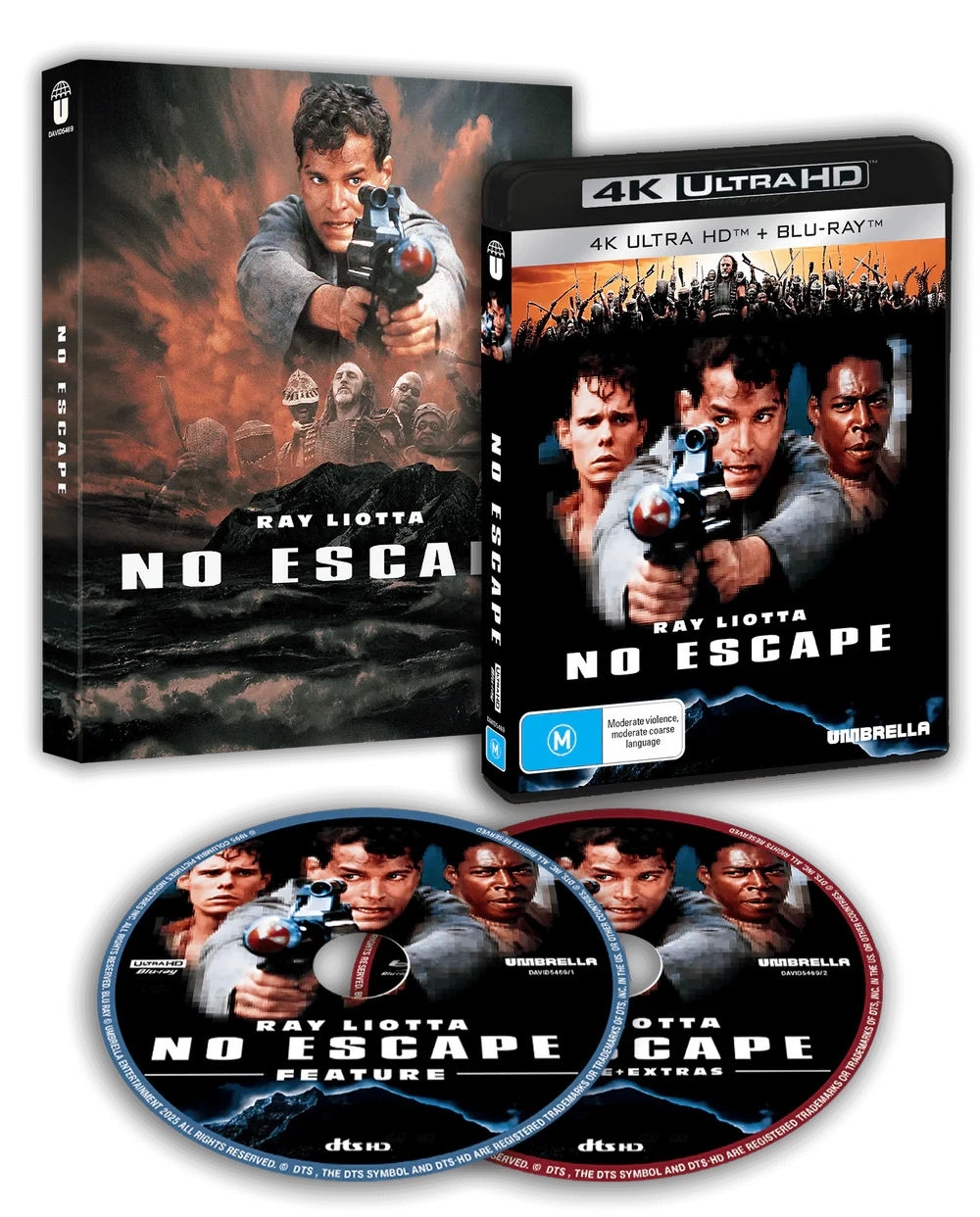 Box contents of No Escape AKA Escape from Absolom (1994) [4K Ultra HD + Blu-ray]