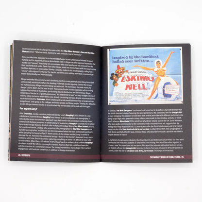 Open booklet of The Naughty World of Stanley Long [Blu-ray Set]