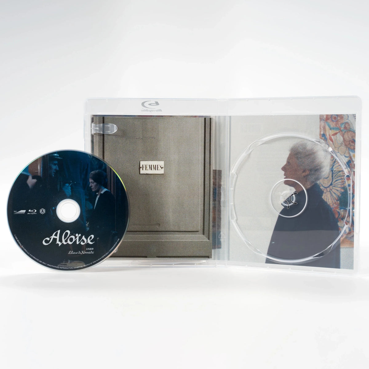 Open case showing disc art of Aloïse [Blu-ray]