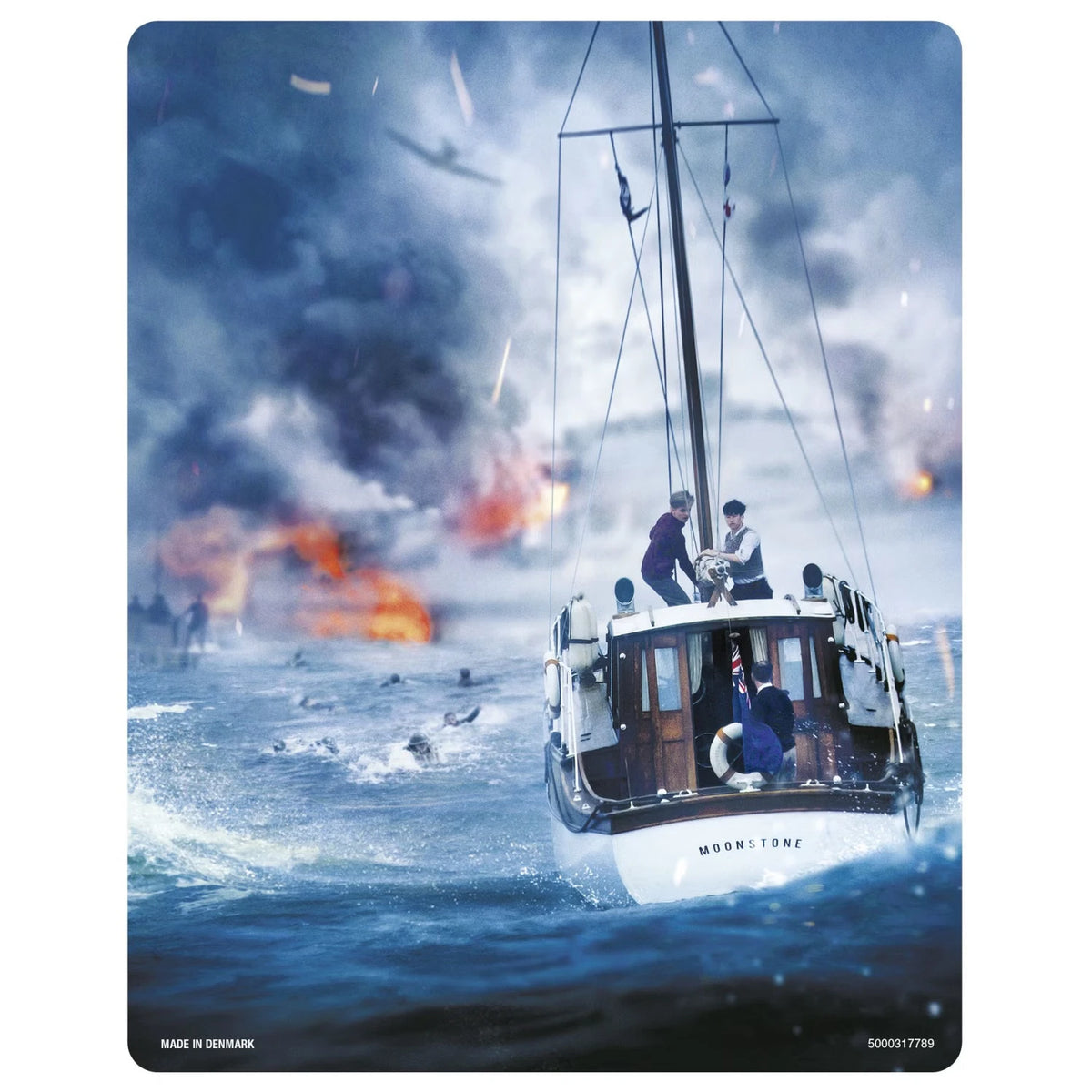 Back cover of Dunkirk Limited Edition Steelbook [4K Ultra HD + Region B Blu-ray] (UK Import)