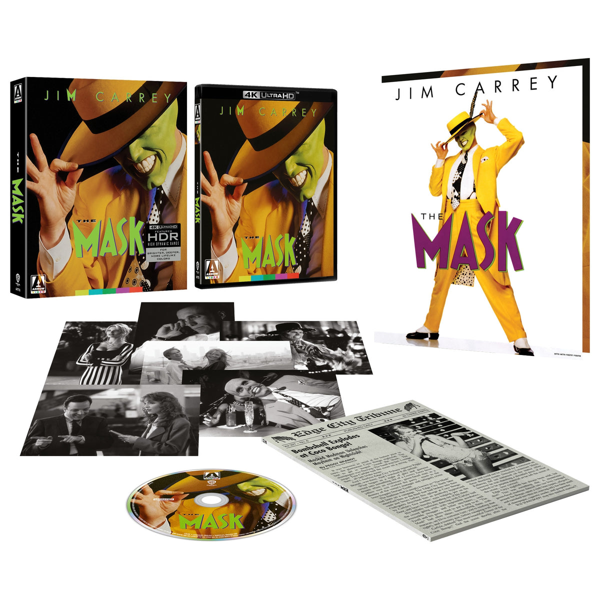Box contents of Damaged | The Mask Limited Edition [4K Ultra HD]