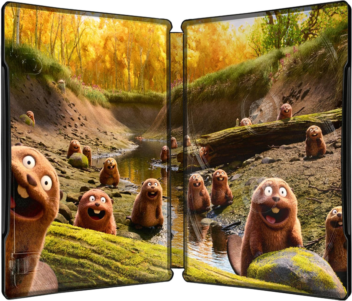 Inside case of Hoppers Limited Edition Steelbook (UK Import) [4K Ultra HD + Blu-ray]