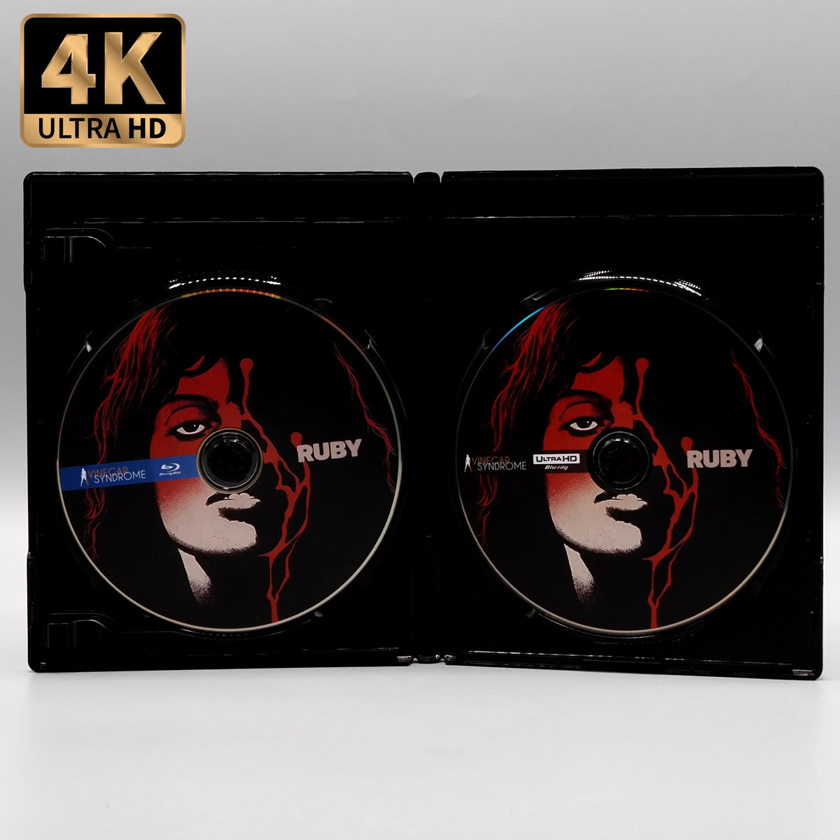 Open case showing discs of Ruby [4K Ultra HD + Blu-ray]