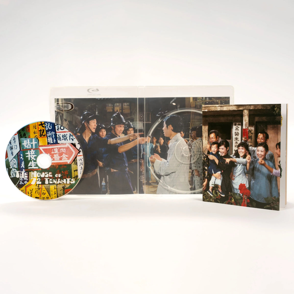 Open case showing disc art of The House of 72 Tenants [Blu-ray]