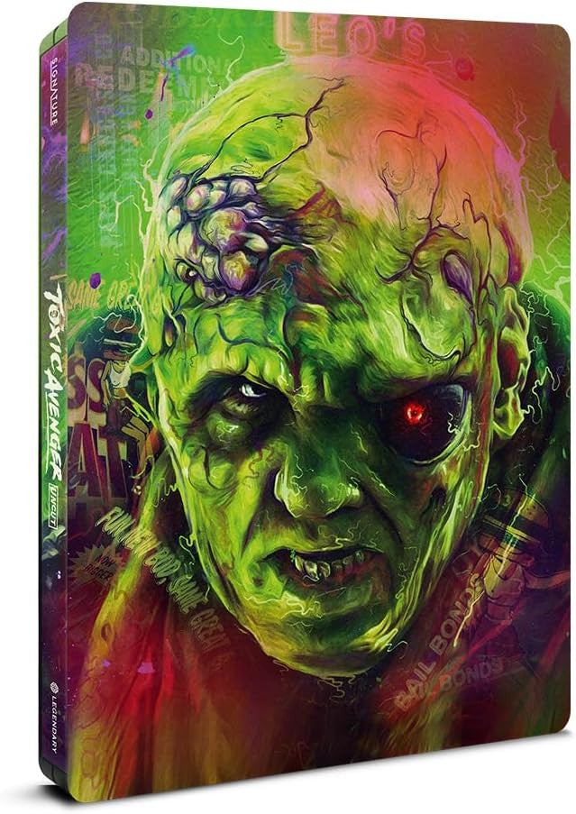 Front cover 2 of The Toxic Avenger (2023) Limited Edition Steelbook (UK Import) [4K Ultra HD + Region B Blu-ray]