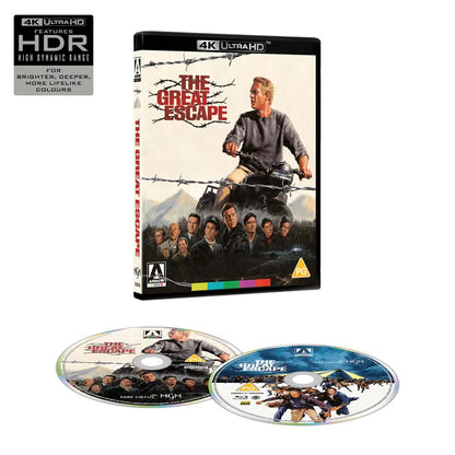 Box contents of The Great Escape (UK Import) [4K Ultra HD + Region B Blu-ray]