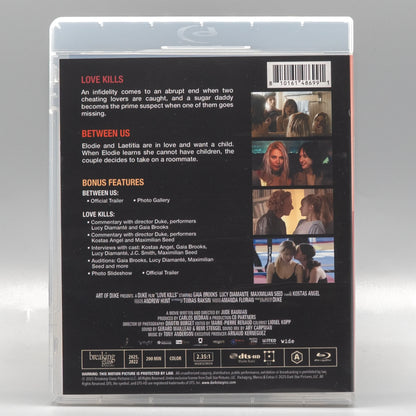 Back case of Love Kills + Between Us [Blu-ray]