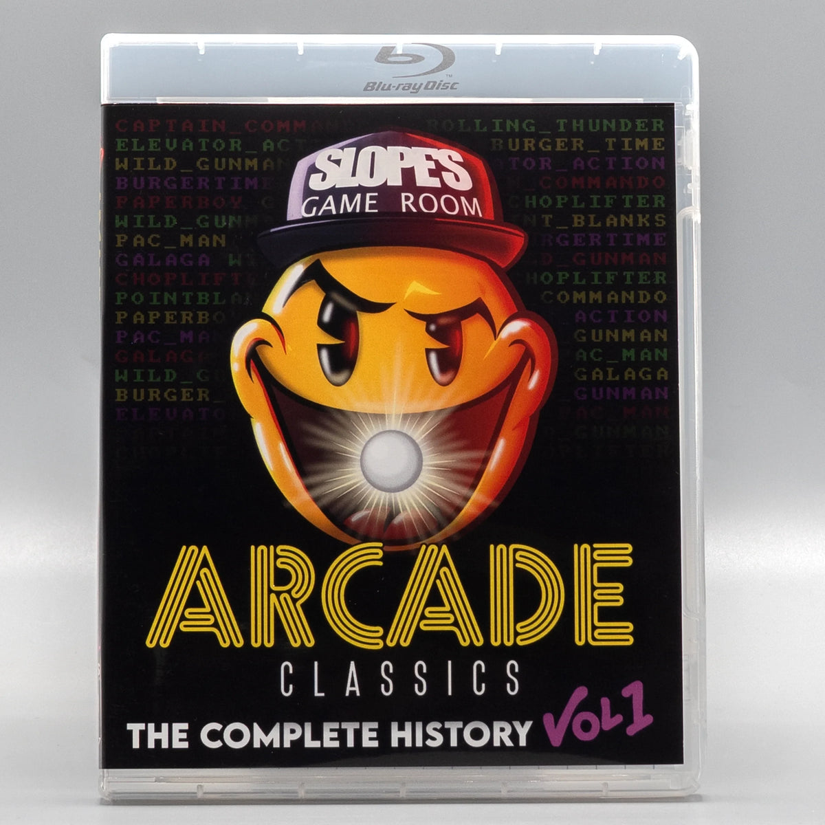 Front case of Slopes Game Room: Arcade Classics the Complete History Vol. 1 [Blu-ray]