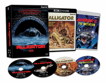 Box contents of Alligator I & II (1980 / 1991) Limited Edition Hardbox [4K Ultra HD + Blu-ray] (Australian Import)
