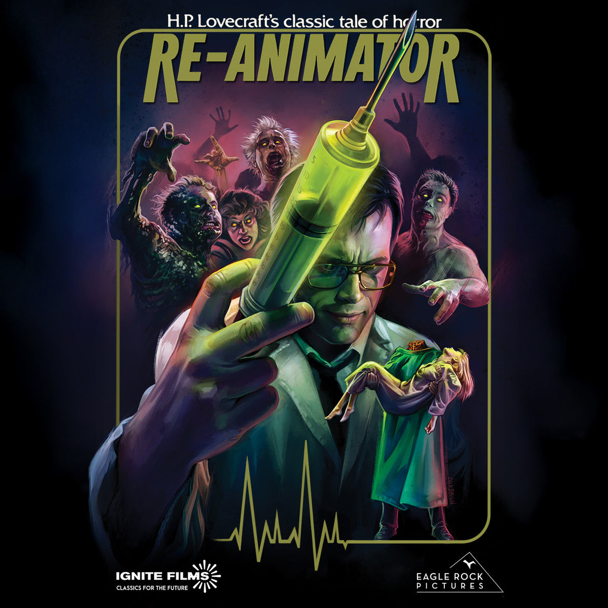 Front cover of Re-Animator: 40th Anniversary [2-Disc Special Edition] [4K Ultra HD + Blu-ray]