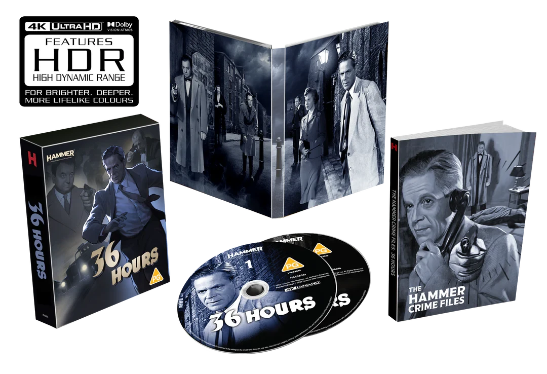 Box contents of 36 Hours Limited Collector’s Edition (UK Import) [4K Ultra HD + Region B Blu-ray]