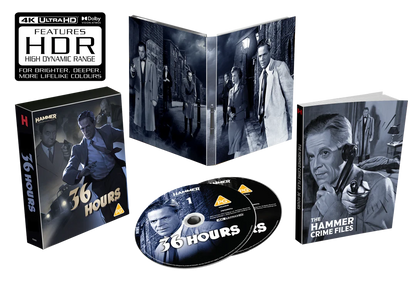 Box contents of 36 Hours Limited Collector’s Edition (UK Import) [4K Ultra HD + Region B Blu-ray]