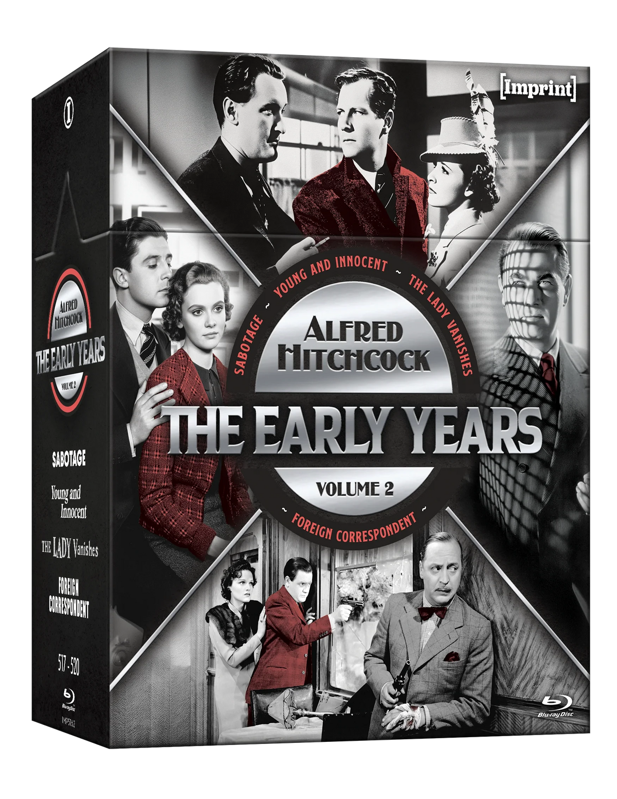 Front cover of Hitchcock: The Early Years - Volume Two (1936 - 1940) Limited Edition Hardbox [Blu-ray] (Australian Import)