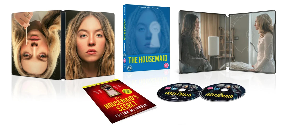 Packshot of The Housemaid Limited Edition Steelbook (UK Import) [4K Ultra HD + Region B Blu-ray]