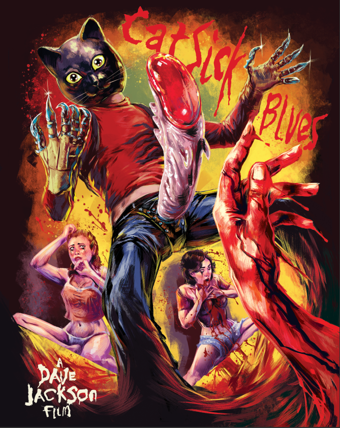Straight on view artwork of Cat Sick Blues [Region Free Blu-ray]