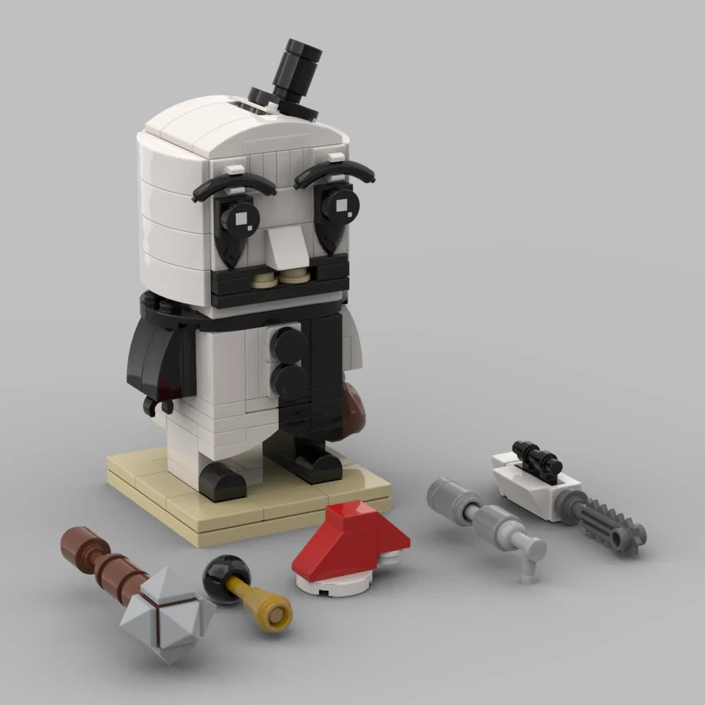 Plastic brick figure 2 from ART ATTACK - Terrifier Collector's Edition Boxset [4K Ultra HD + Blu-ray] (Australian Import)