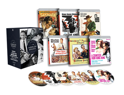 Box contents of Film Focus: Marlon Brando - Volume One (1957 – 1967) Limited Edition Hardbox [Blu-ray] (Australian Import)