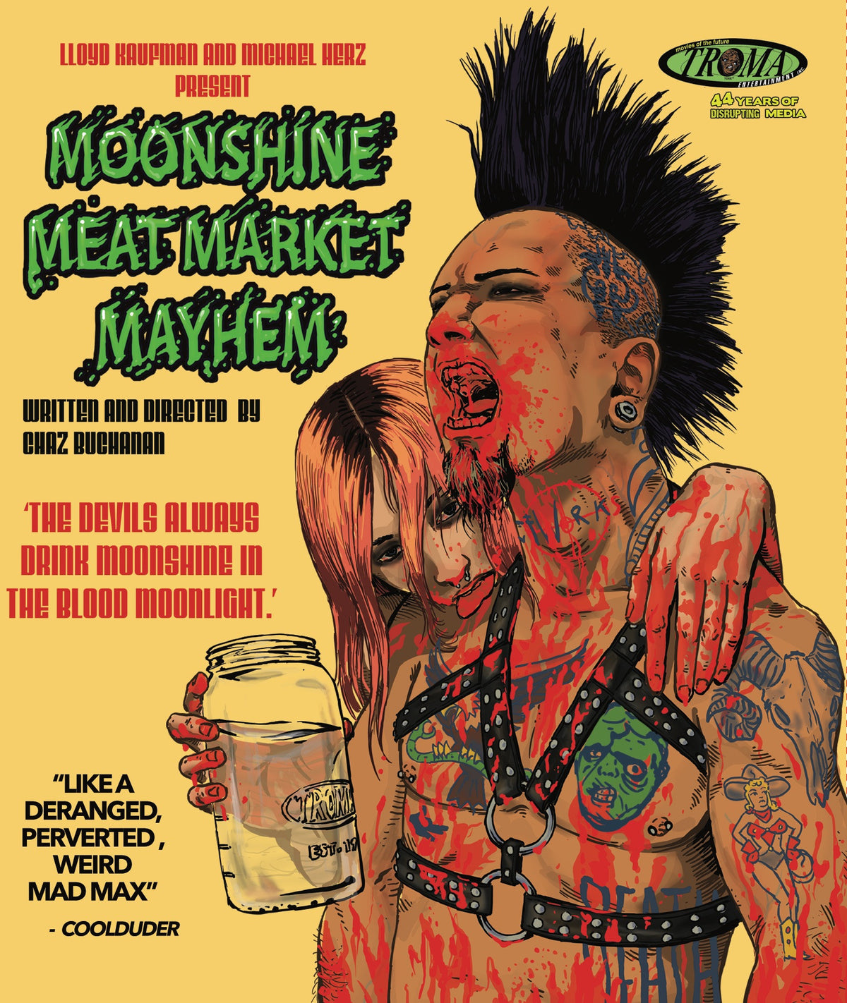 Front cover of Moonshine Meat Market Mayhem [Blu-ray]