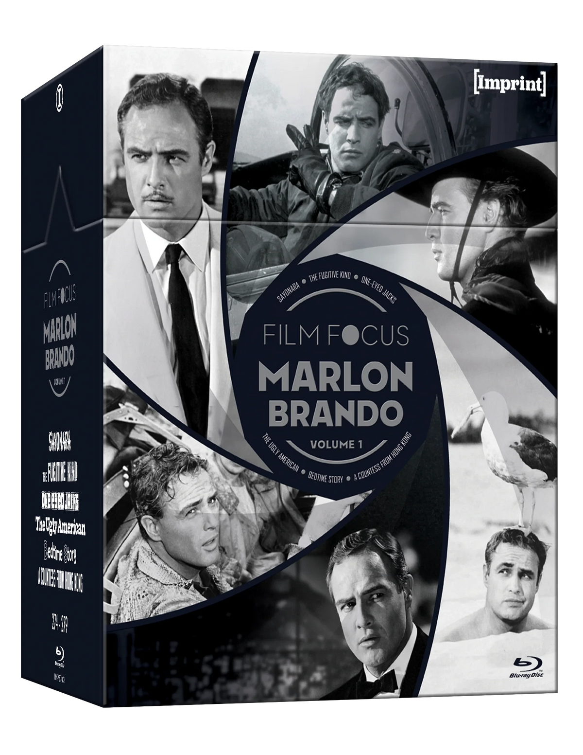Front cover of Film Focus: Marlon Brando - Volume One (1957 – 1967) Limited Edition Hardbox [Blu-ray] (Australian Import)