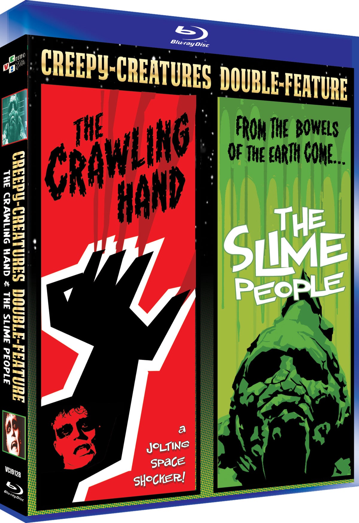 3D art of Creepy-Creature Double-Feature: The Slime People + The Crawling Hand [Blu-ray]