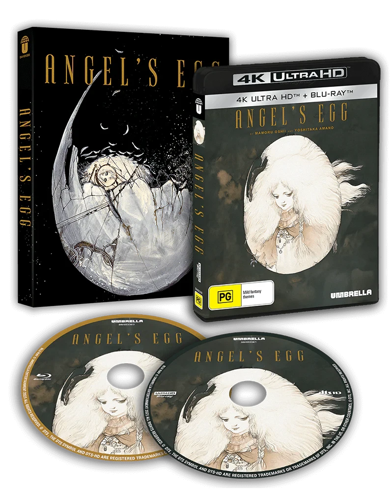 Box contents of Angel's Egg (1985) [4K Ultra HD + Blu-ray]