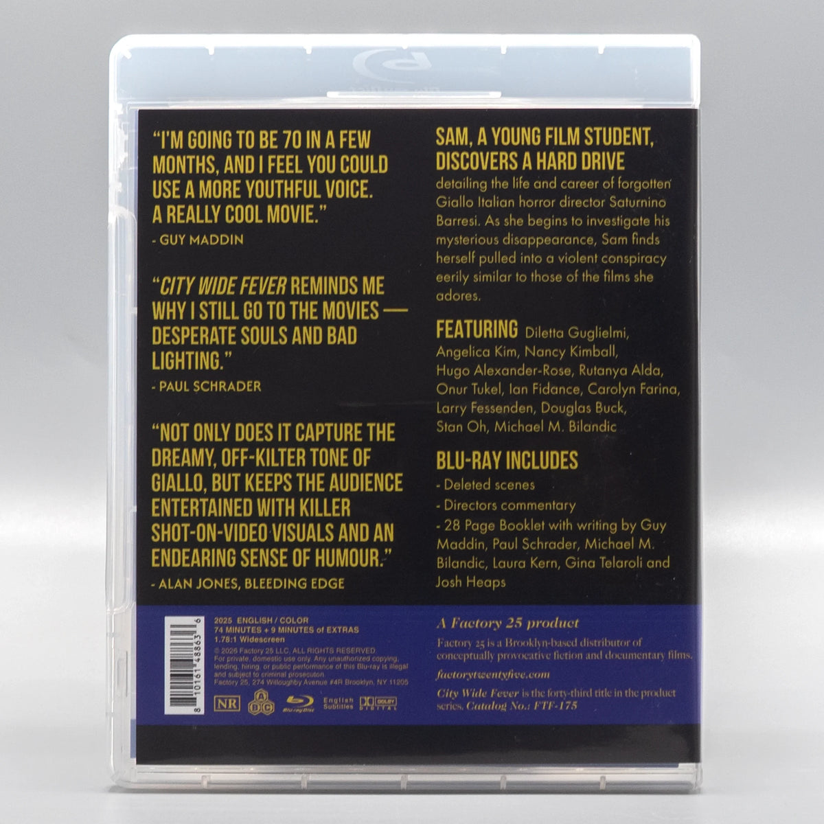 Back case of City Wide Fever [Blu-ray]