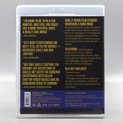 Back case of City Wide Fever [Blu-ray]