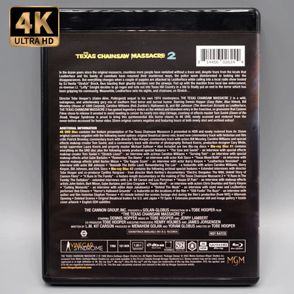 Back case of The Texas Chainsaw Massacre 2 [4K Ultra HD + Blu-ray]