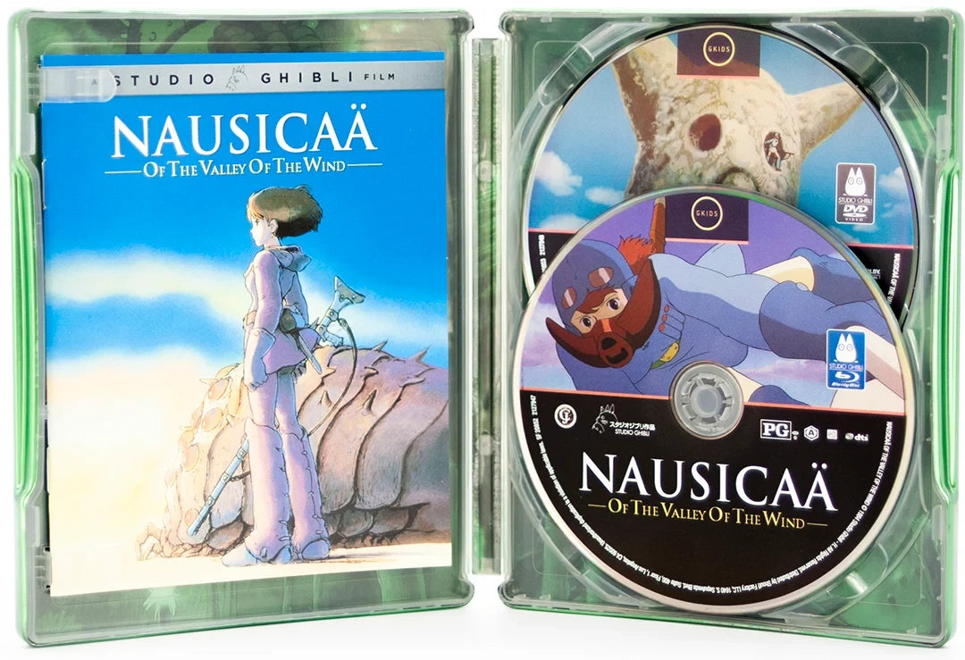 Inside case of Nausicaä of the Valley of the Wind Limited Edition Steelbook [Blu-ray + DVD]