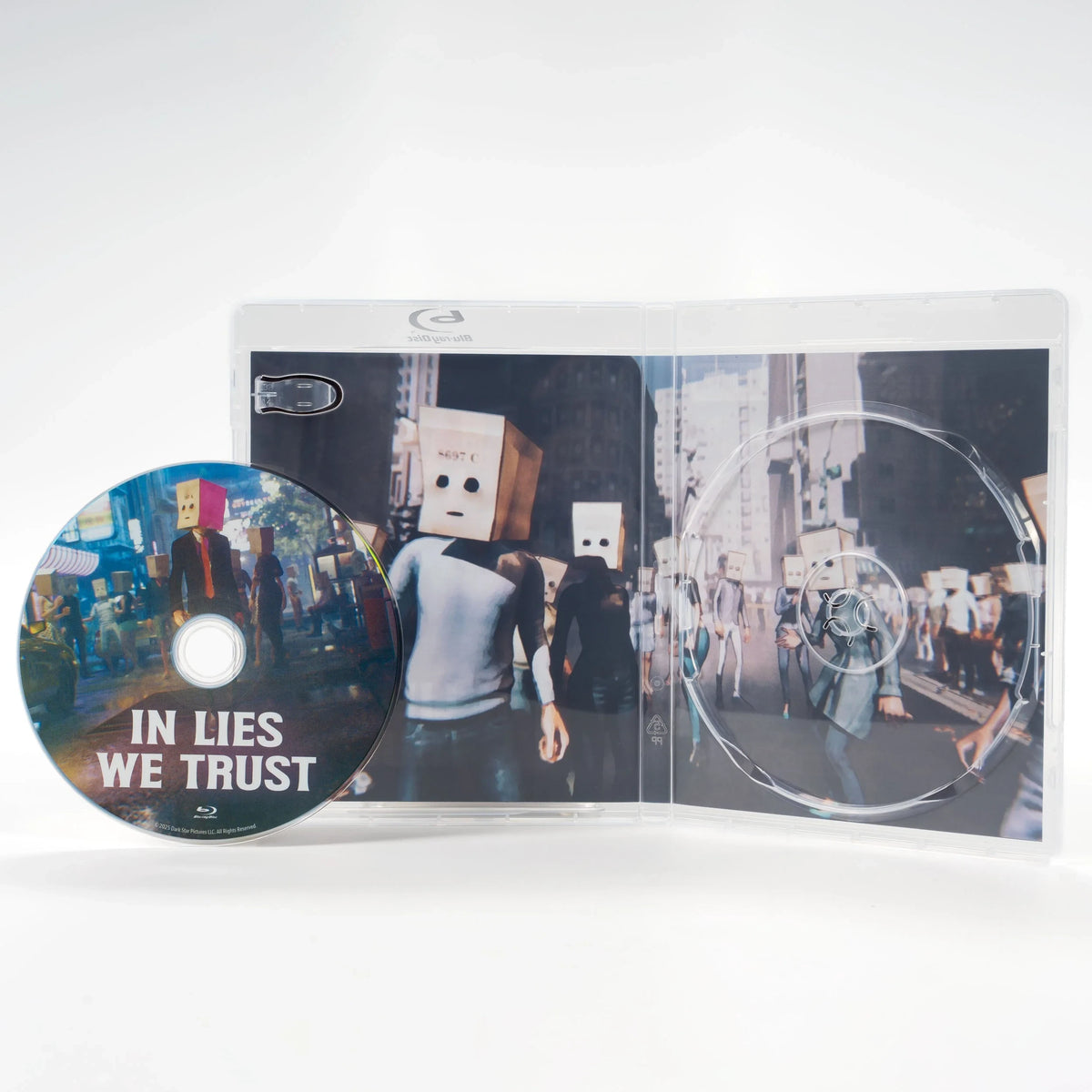 Open case showing disc art of Schirkoa: In Lies We Trust [Blu-ray]