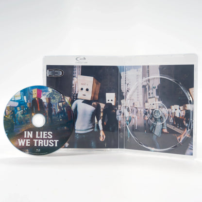Open case showing disc art of Schirkoa: In Lies We Trust [Blu-ray]