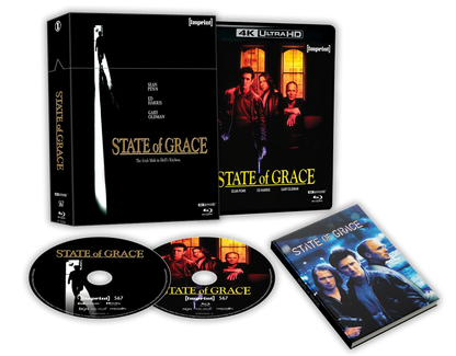 Box contents of State Of Grace (1990) Limited Edition Hardbox [4K Ultra HD + Blu-ray] (Australian Import)