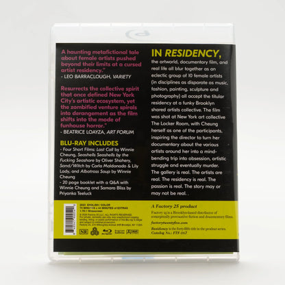 Back case of Residency [Blu-ray]