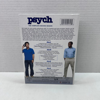 Back cover of Pre-Owned | Psych: The Complete Second Season [DVD] w/o slip