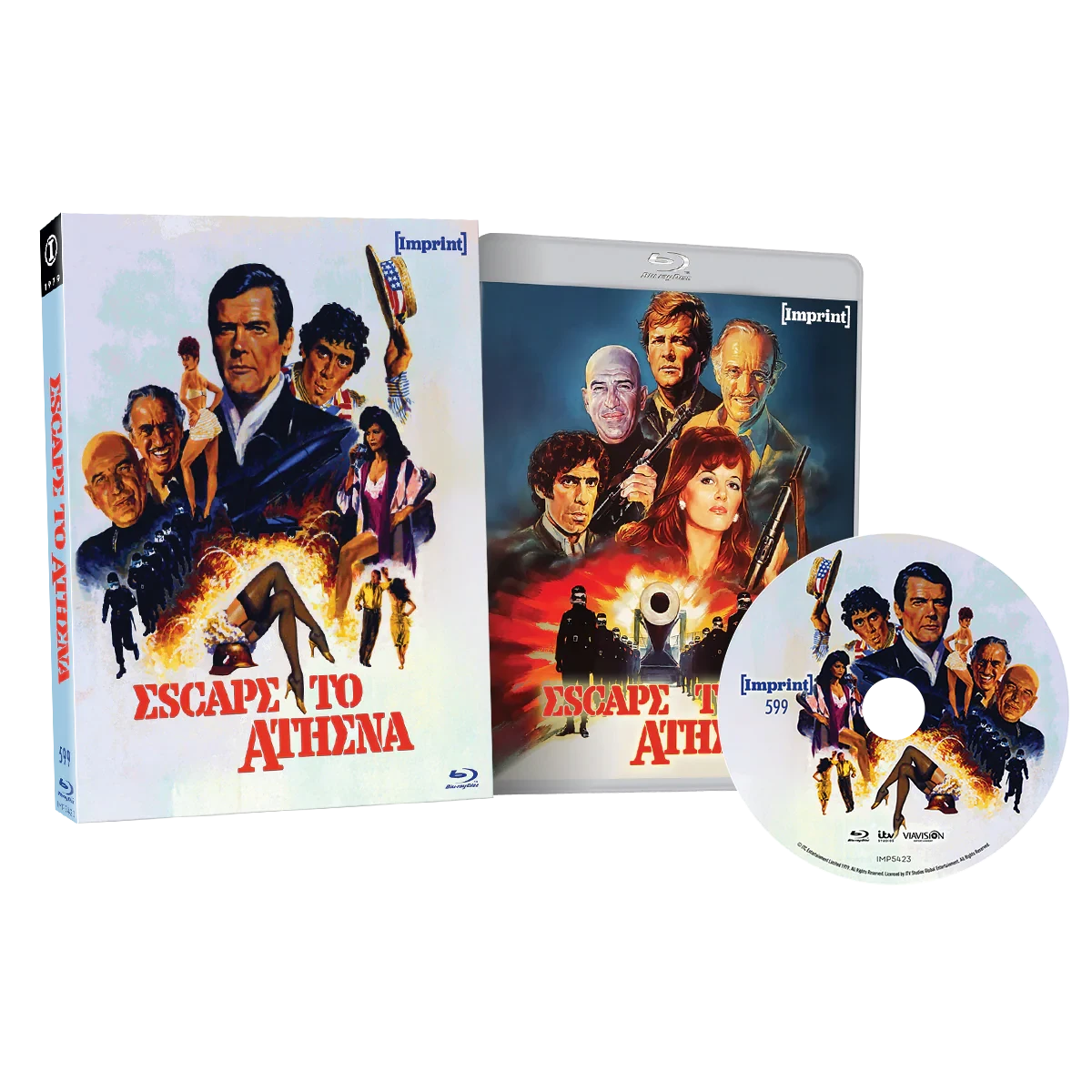 Packshot of Escape to Athena (1979) Limited Edition [Blu-ray]
