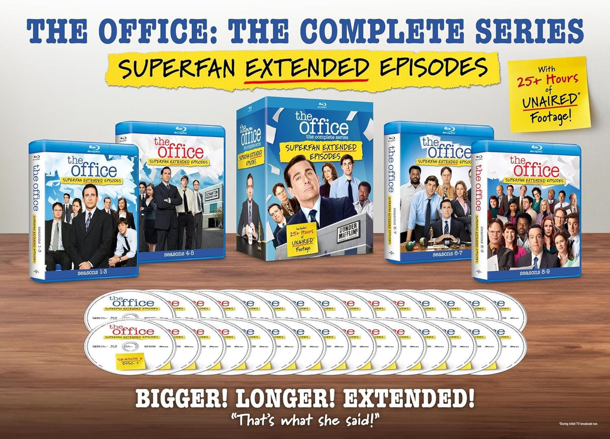 Box contents of The Office Complete Series Superfan Extended Episodes [Blu-ray]