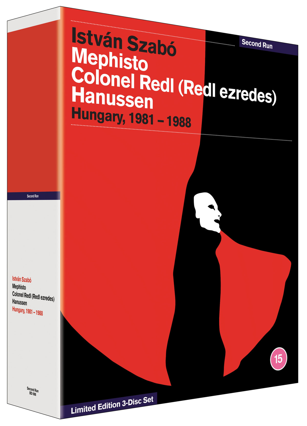 Front cover of Istvan Szabo: Mephisto/Colonel Redl/Hanussen (UK Import) [Region Free Blu-ray]