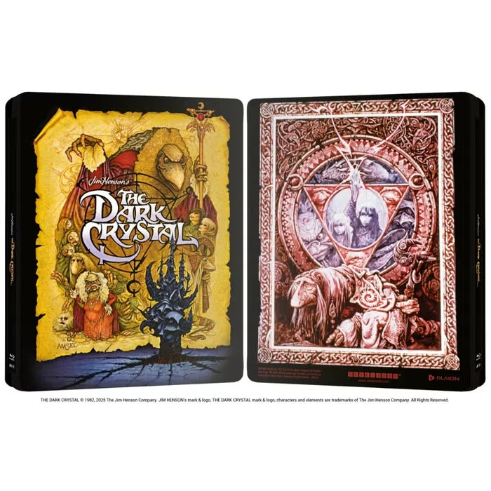 Full cover of The Dark Crystal Limited Edition Steelbook (UK Import) [4K Ultra HD + Region B Blu-ray]