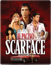 Front cover of Scarface (1983) Limited Edition UK Import Steelbook [4K Ultra HD + Region B Blu-ray]