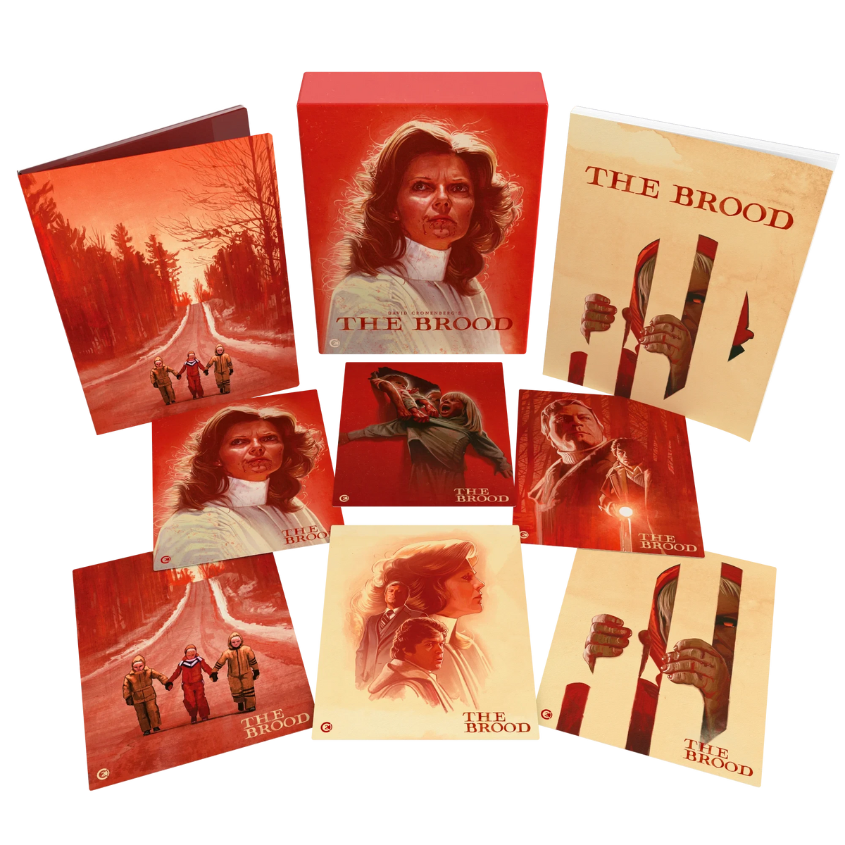 Box contents of The Brood Limited Edition (UK Import) [4K Ultra HD + Region B Blu-ray]