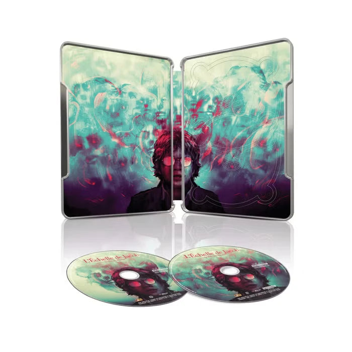 Open case showing disc art of Jacob’s Ladder Limited Edition Steelbook (UK Import) [4K Ultra HD + Region B Blu-ray]