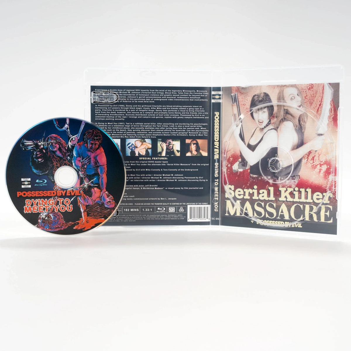 Open case of Possessed By Evil + Dying to Meet You [Blu-ray]