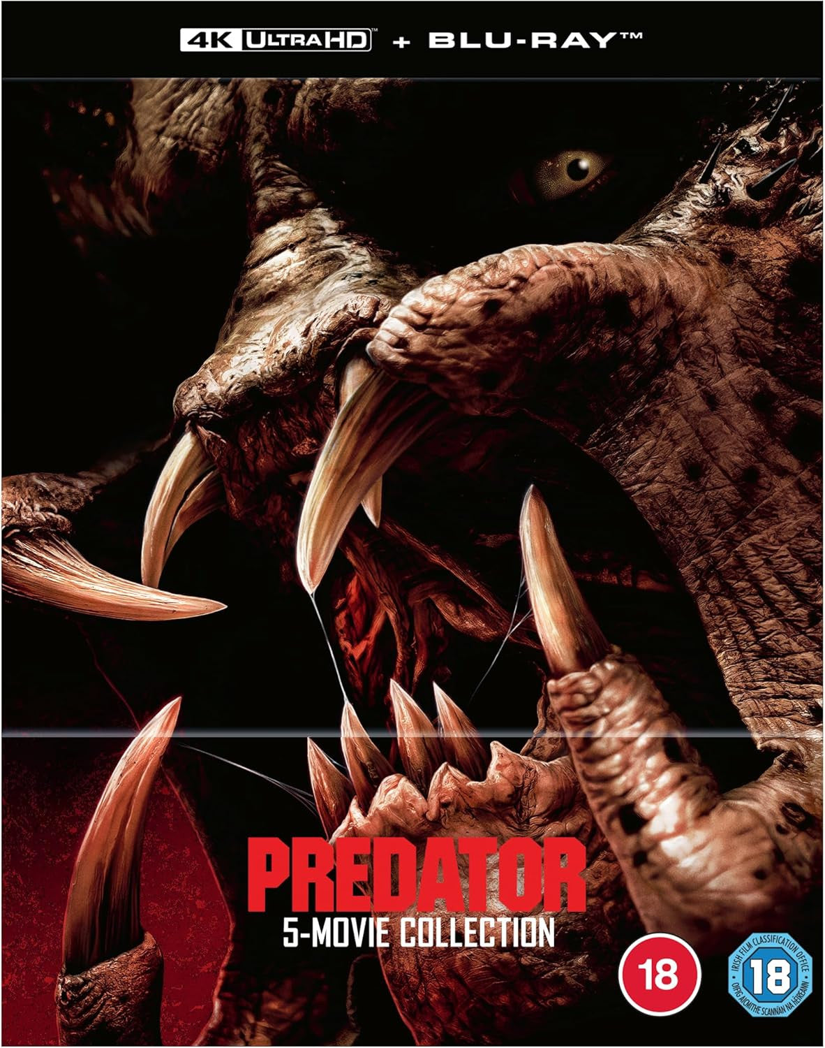 Front cover of Predator 5 Movie Collection (UK Import) [4K Ultra HD + Region B Blu-ray]