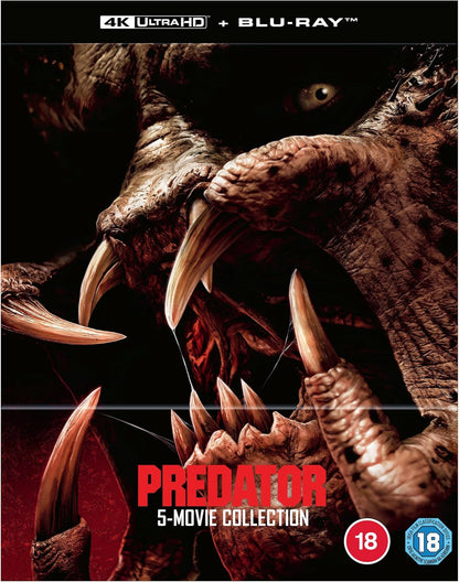 Front cover of Predator 5 Movie Collection (UK Import) [4K Ultra HD + Region B Blu-ray]