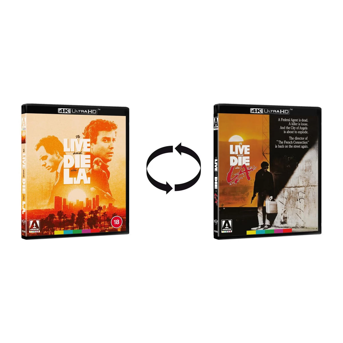 Reversible cover of To Live and Die in L.A. Limited Edition (UK Import) [4K Ultra HD]